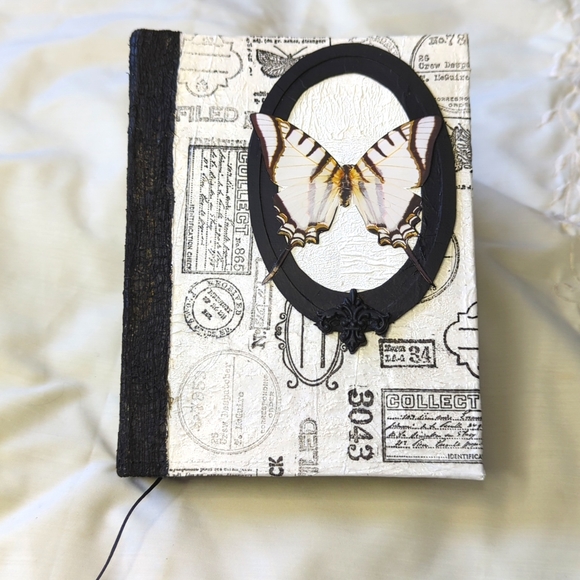 Handmade Black & White Journal Album Memory Book - Picture 1 of 11
